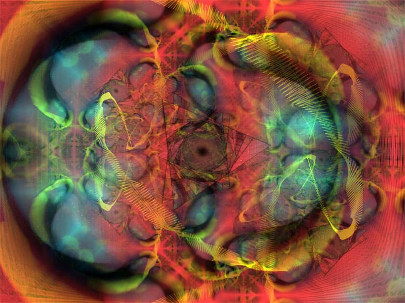 Example audio-synchronised visual from Milkdrop